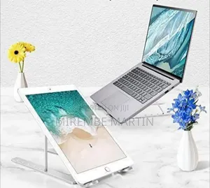 7 Level Adjustable Portable Laptop Stand - Silver