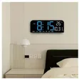Arya Digital Wall Clock - Time, Date & Temperature - 3