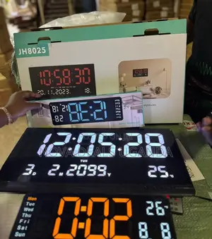 Digital Wall Clock with LED Display
