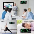 Digital Wall Clock with LED Display - 2