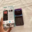 Aerbes Mini Flip Phone - 4GB RAM, Blue - 3