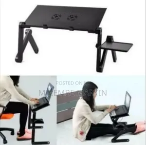 Foldable Adjustable Laptop Desk Stand with Mouse Pad
