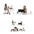 Foldable Adjustable Laptop Desk Stand with Mouse Pad - 2