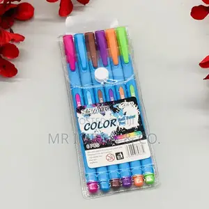 Color Ball Point Pen Set (6 Assorted Colors)