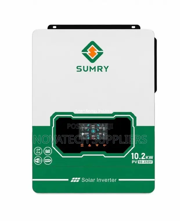 Original SUMRY 10.2KW Hybrid Solar Inverter | 3 Years Warranty - 1