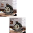 Electroplated Sailboat Table Alarm Clock - Vintage Desk Retro Model - 2