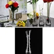 Tall Thin Crystal Vase with Bevel Circles, 40cm - 1