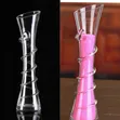 Tall Thin Crystal Vase with Bevel Circles, 40cm - 2