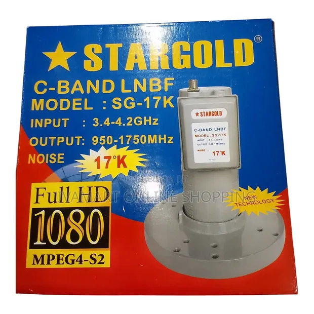 Stargold C-Band LNBF (SG-17K) - Full HD 1080p, Low Noise - 1