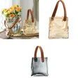 Transparent Glass Handbag Shape Flower Vase & Fish Tank - 1