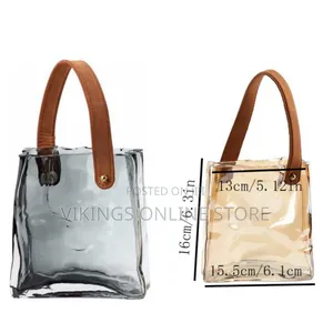 Transparent Glass Handbag Shape Flower Vase & Fish Tank