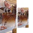 Handbag Shaped Glass Vase - Multicolor - 1