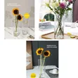 Cylindrical Transparent Luxury Vase with Phnom Rim - 1