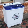 SPJ 7kg Semi-Automatic Twin Washing Machine - White - 1
