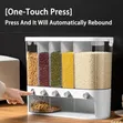 5-Compartment Wall-Mounted Food Dispenser - 1