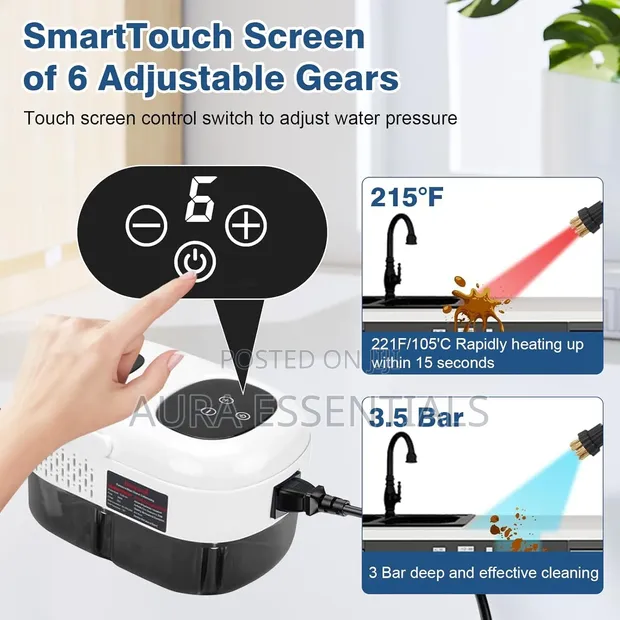 Heavy-Duty Handheld Steam Cleaner - 1