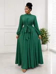 Women's Chiffon Maxi Dress - 1