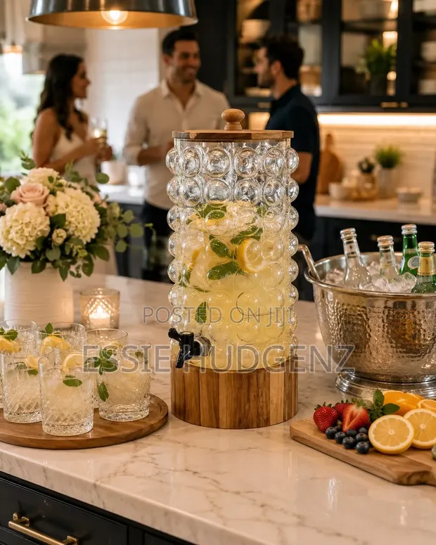 8L Wood Crafted Juice Dispenser - 1