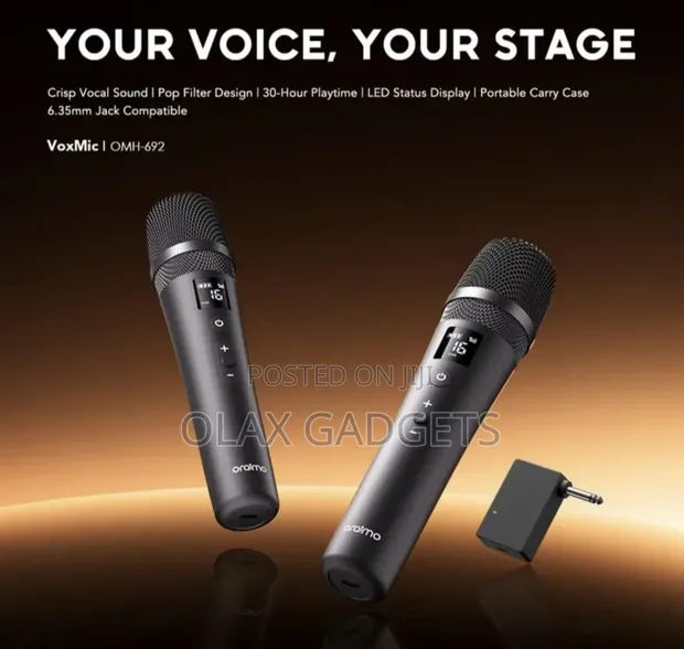 Oraimo VoxMic Rechargeable Dual Wireless Microphones - 1