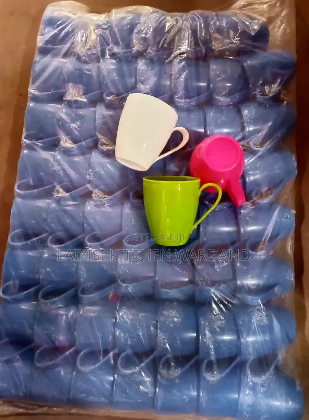58-Piece Extra-Hard Plastic Tea Cup Set - 1