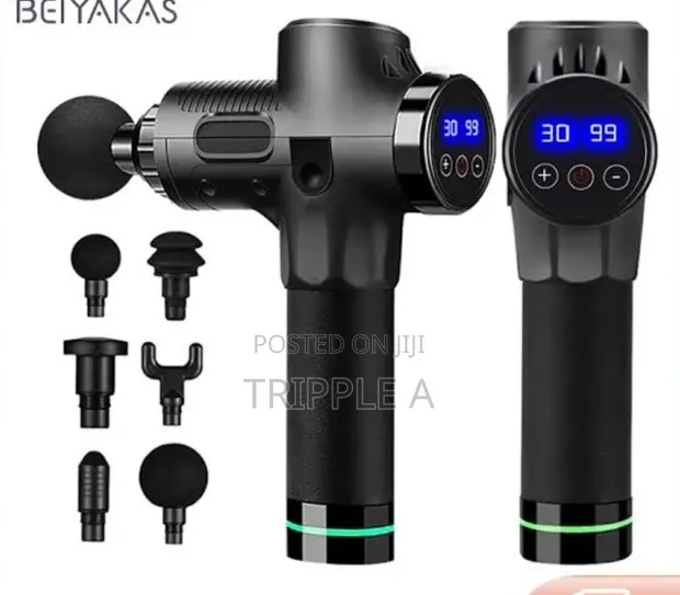7 Heads LCD High Frequency Massage Gun - 1