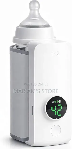 Portable Rechargeable Baby Bottle Warmer with Digital Temp