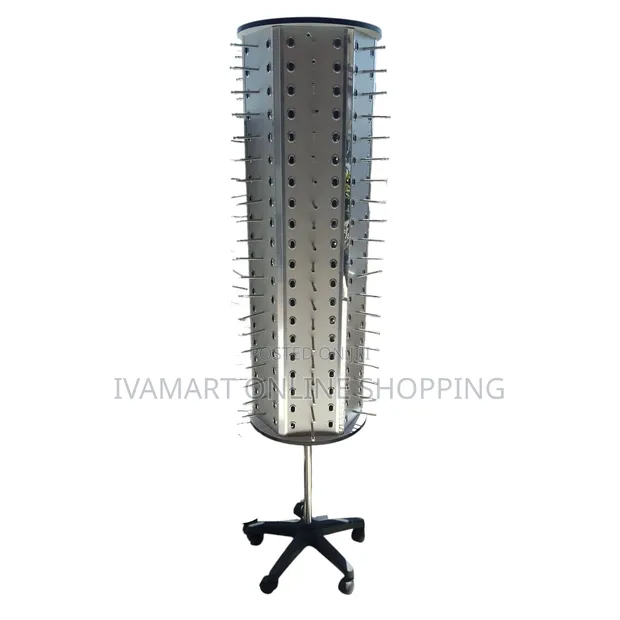 Rotating Sunglasses Display Stand with Wheels - Holds 140 PCS - 1