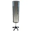 Rotating Sunglasses Display Stand with Wheels - Holds 140 PCS - 1