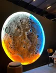 Urban Modern Designs: 3D Moon Wall Art & Interior Design Services - 1