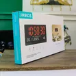 Large 14-Inch LED Digital Wall Clock with Alarm, Date & Temperature - 2