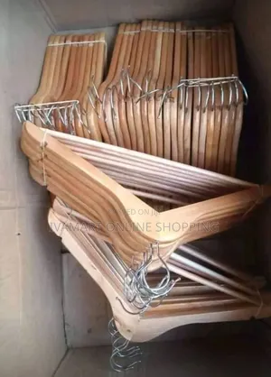Classic Wooden Hangers - 12 Pcs