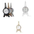 Stainless Steel Eiffel Tower Wall Clock - Multicolor - 1