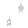 Stainless Steel Eiffel Tower Wall Clock - Multicolor - 2