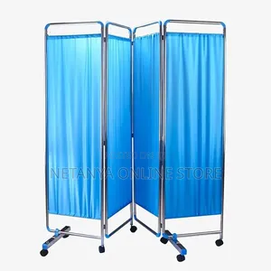 4-Panel Medical Privacy Ward Screen Stand