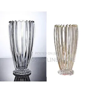 Wide Mouth Rose Lily Decorative Glass Vase - Thickened