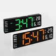 LED Digital Wall Clock with Temperature & Calendar - 4