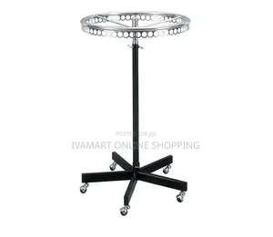 Adjustable Round Clothing Rack with Wheels