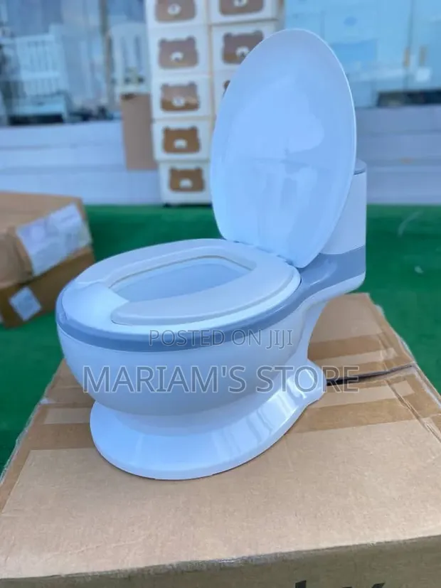 Potty Training Toilet - Grey and White - 1