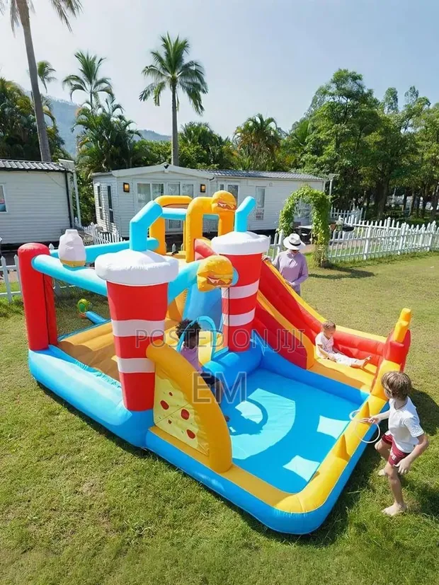 AirMyFun Inflatable Bouncy Castle Slide - 1