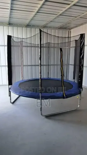 10 Ft Round Backyard Trampoline with Safety Enclosure Net