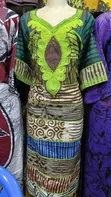 Embroidery Cotton Kitenge Dress - 1