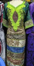 Embroidery Cotton Kitenge Dress - 2