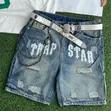 Brand New Cotton & Silk Jean Shorts - 3