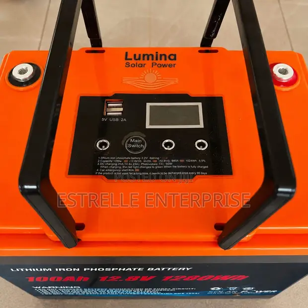 100Ah LiFePO4 Lithium Battery 1.28kWh - 1