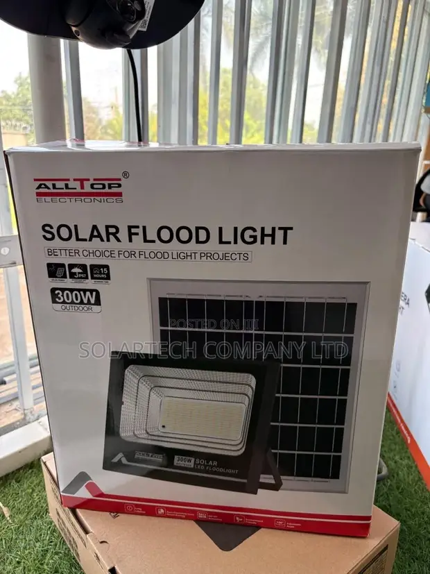 ALLTOP 300W Solar LED Flood Light - 3 Year Warranty - 1