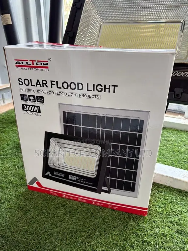 ALLTOP 300W Solar Flood Light with Lithium Battery - 1