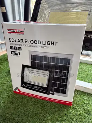 ALLTOP 300W Solar Flood Light with Lithium Battery