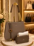 Chrisbella Chain Tote Bag Set - Multicolor - 2