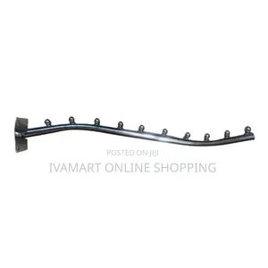 Wall Mounted Boutique Hooks Rods - 10 Hooks