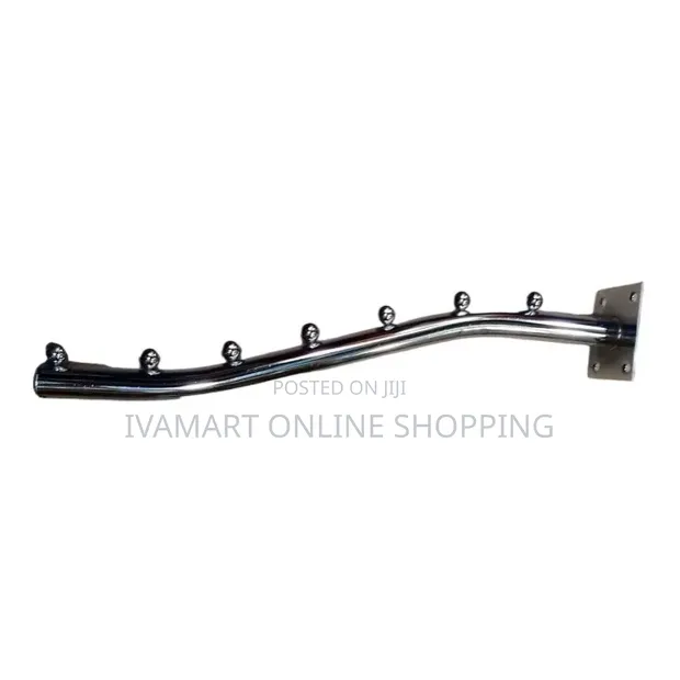 Wall Mounted Boutique Hooks Rods - 7 Hooks - 1